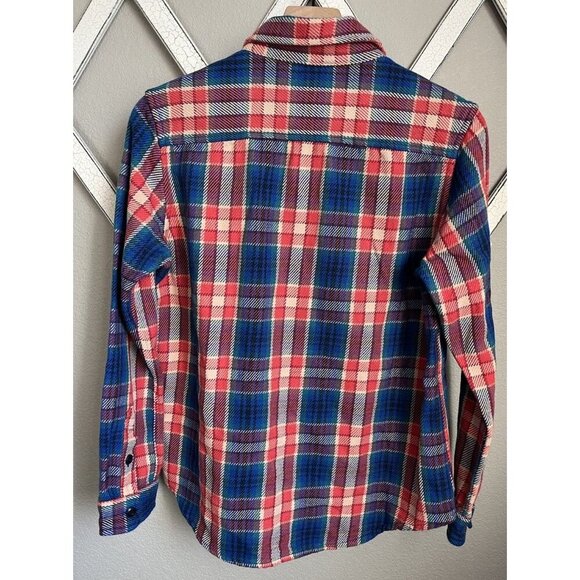 NWT! Outerknown Women's XS/S Blanket Shirt Button Down Organic Cotton Plaid - Picture 6 of 9